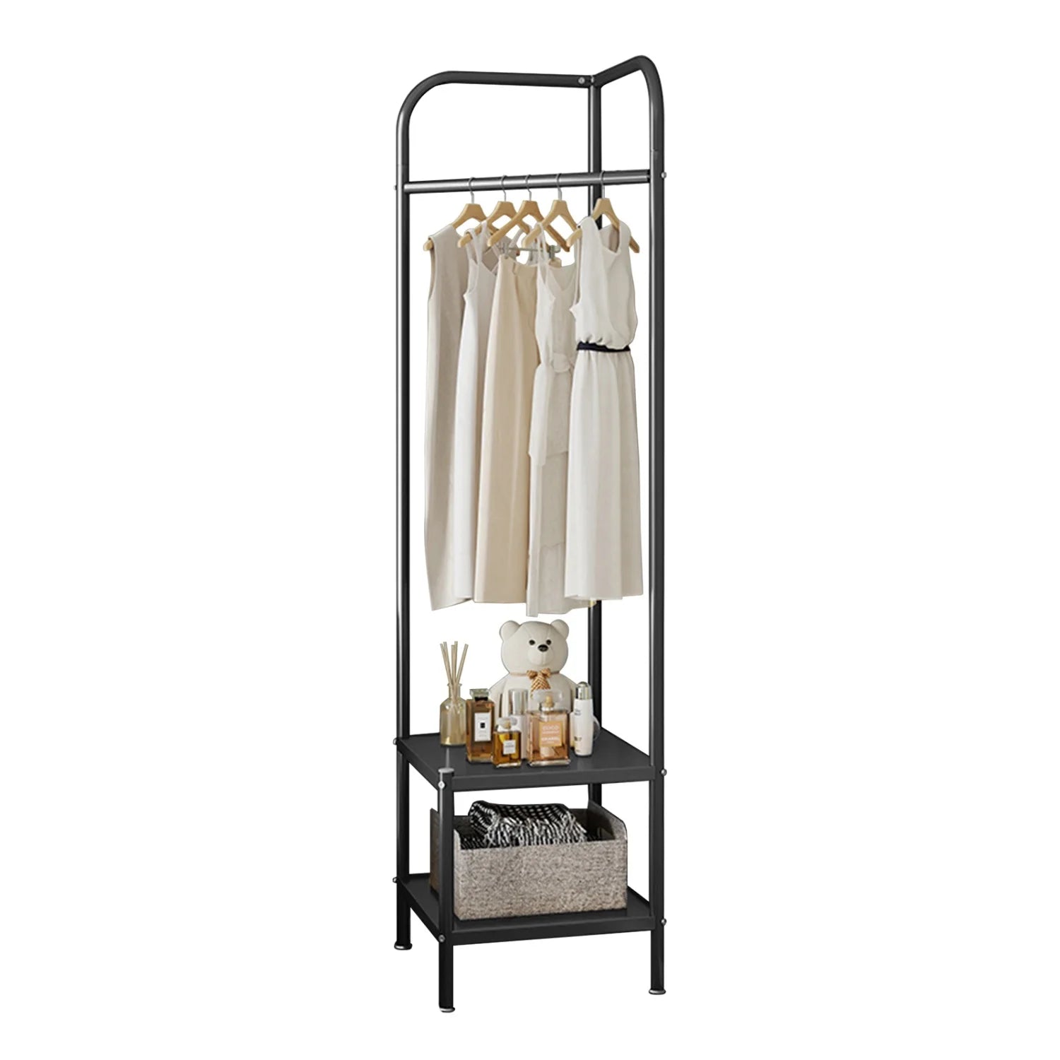 Metal Corner Coat Rack,Freestanding Coat Stand,Clothes Rack Clothes Stand,Clothing Rack Coat Hanger Stand for Entryway Hallway - Recipeliebe.com
