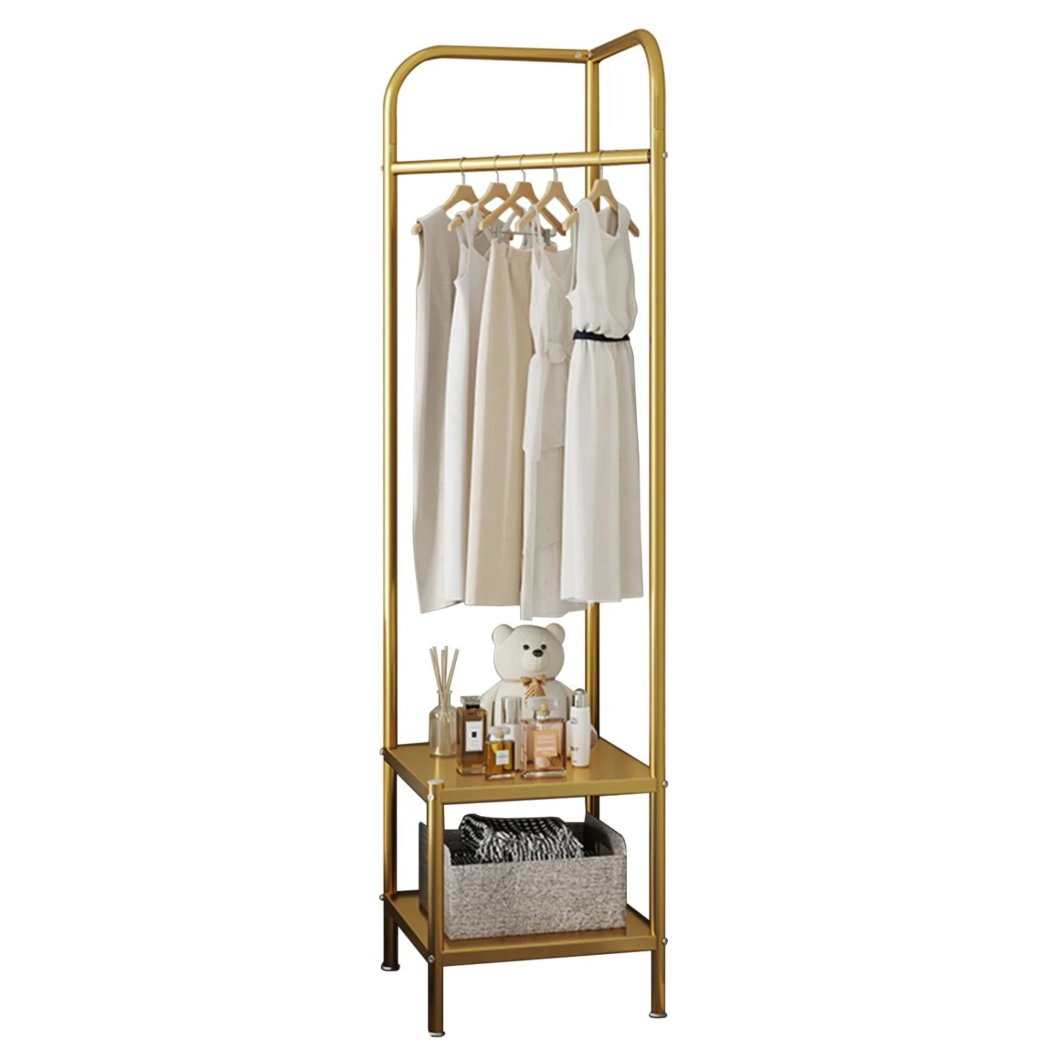 Metal Corner Coat Rack,Freestanding Coat Stand,Clothes Rack Clothes Stand,Clothing Rack Coat Hanger Stand for Entryway Hallway - Recipeliebe.com
