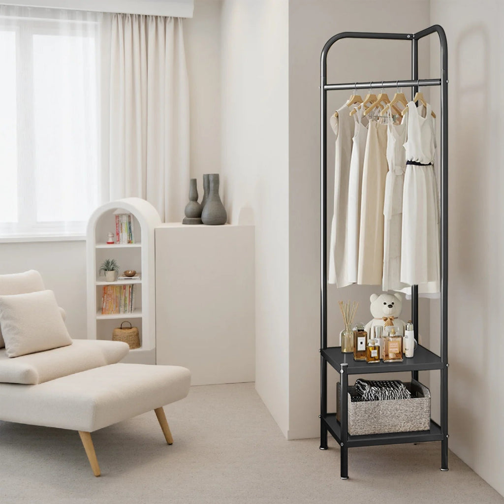 Metal Corner Coat Rack,Freestanding Coat Stand,Clothes Rack Clothes Stand,Clothing Rack Coat Hanger Stand for Entryway Hallway - Recipeliebe.com