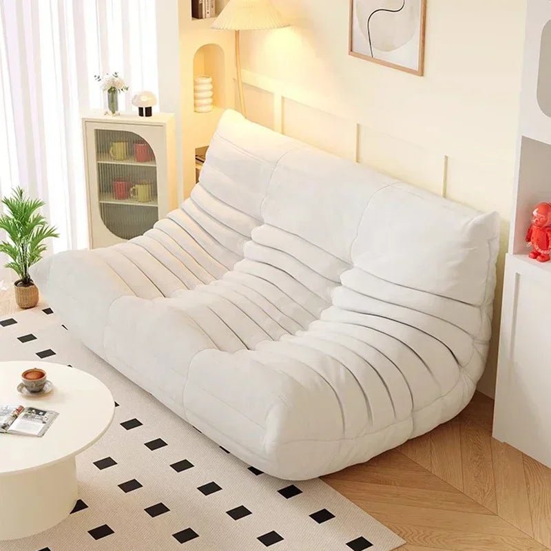 Modern Double Lazy Sofa Minimalist Living Room Recliner Puff Comfortable Furniture for Relaxing Decor - Recipeliebe.com