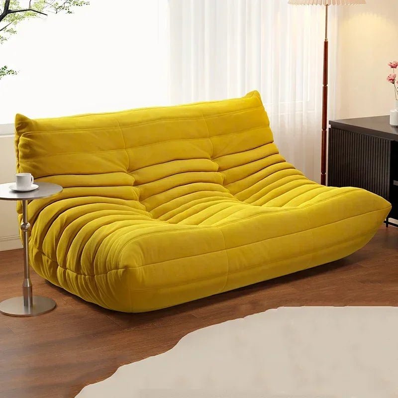 Modern Double Lazy Sofa Minimalist Living Room Recliner Puff Comfortable Furniture for Relaxing Decor - Recipeliebe.com