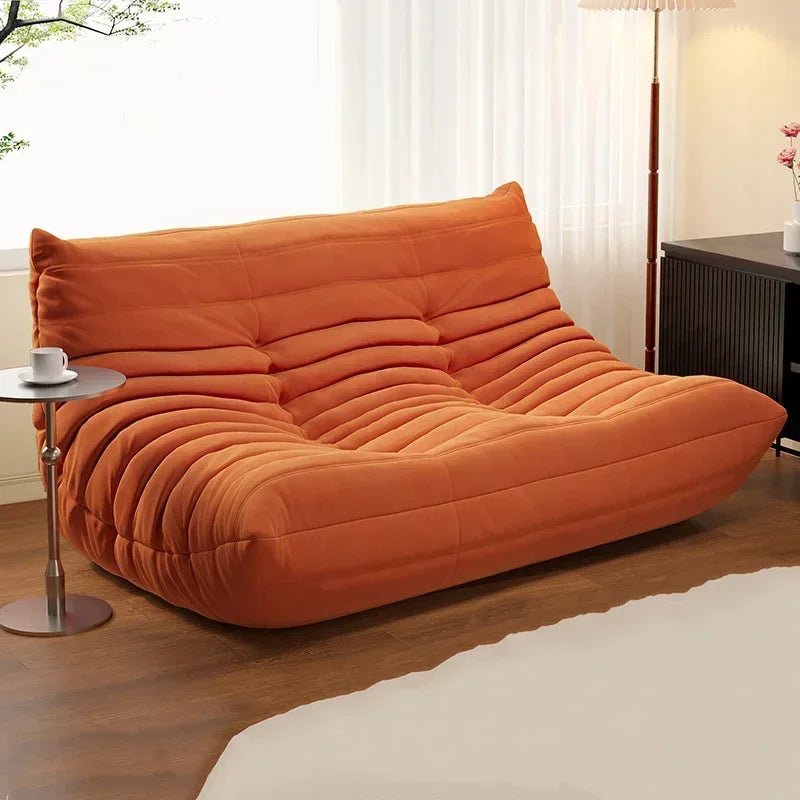 Modern Double Lazy Sofa Minimalist Living Room Recliner Puff Comfortable Furniture for Relaxing Decor - Recipeliebe.com