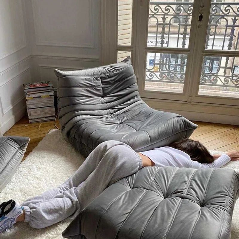 MOMO Nordic Tatami Single Togo Sofa Recliner Celebrity Balcony Caterpillar Sofa Simple Casual Lazy Sofa Creative Furniture - Recipeliebe.com