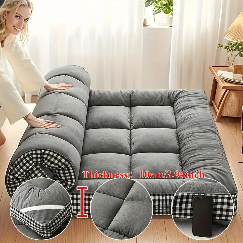 NewestFoldable Lightweight Portable Sleeping Pad/Tatami Mat Japanese Futon Mattress Soft Fabric,Easy Storage & Travel Mattress - Bakesbyemily.com