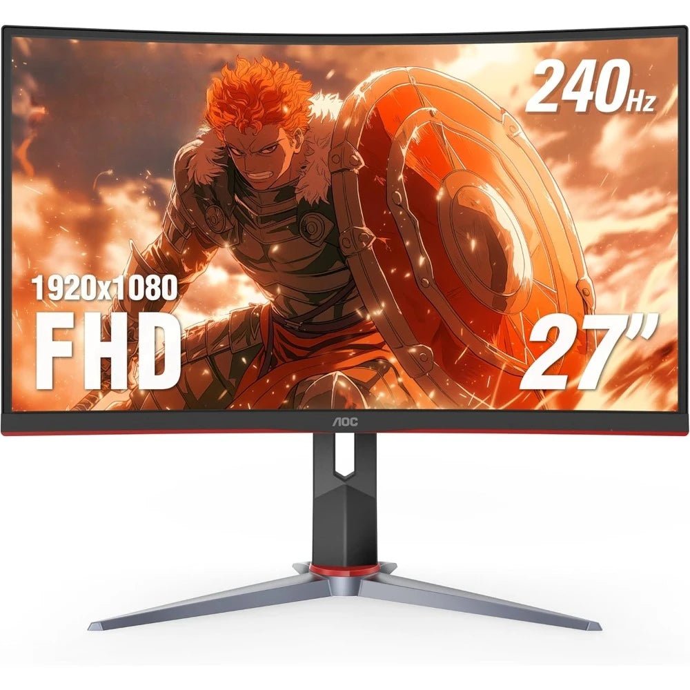 Popular C27G2Z 27" Curved Frameless Ultra - Fast Gaming Monitor,FHD 1080p, 0.5ms 240Hz, FreeSync, 2x HDMI 2.0,Height Adjustable - Recipeliebe.com