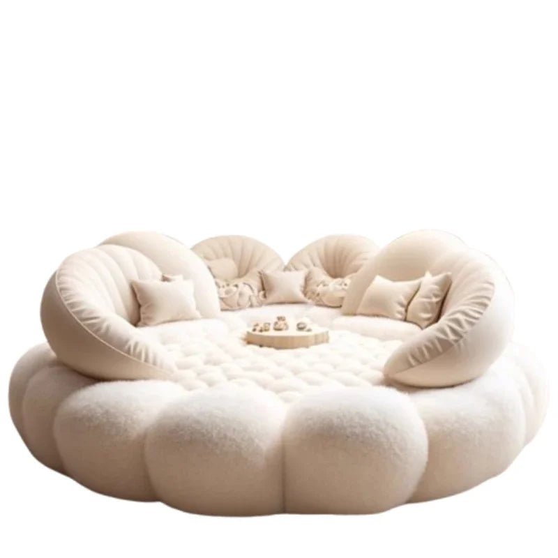 Round Aesthetics Soft Bed Frame European Full Master Bedroom Hotel Create Bed King Size Fashionable Modern Cama Casal Furniture - Recipeliebe.com