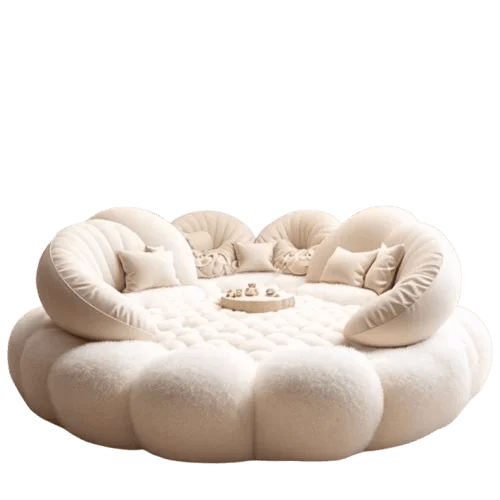 Round Aesthetics Soft Bed Frame European Full Master Bedroom Hotel Create Bed King Size Fashionable Modern Cama Casal Furniture - Recipeliebe.com