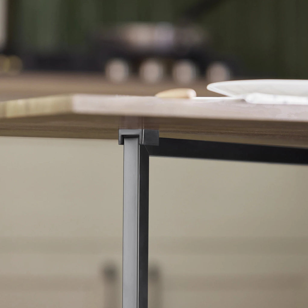 SoBuy FWT62 - N folding dining room table with 3 shelves folding table kitchen table wooden table table industrial design - Recipeliebe.com