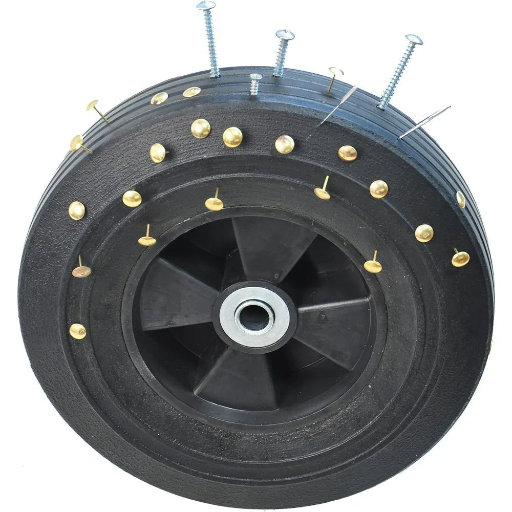 Solid Wheels 10" Flat Free Tires Steel Garden Wagon cart A Large - Capacity mesh with a Load of 1100LBS,with Detachable Side and n - Recipeliebe.com