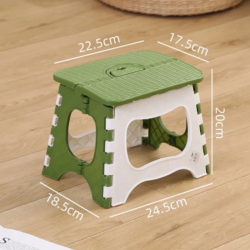 Thickened Plastic Folding Stool Portable Mini Outdoor Seat for Adults & Kids Ideal for Fishing Travel Camping & Home Use ﻿ - Recipeliebe.com
