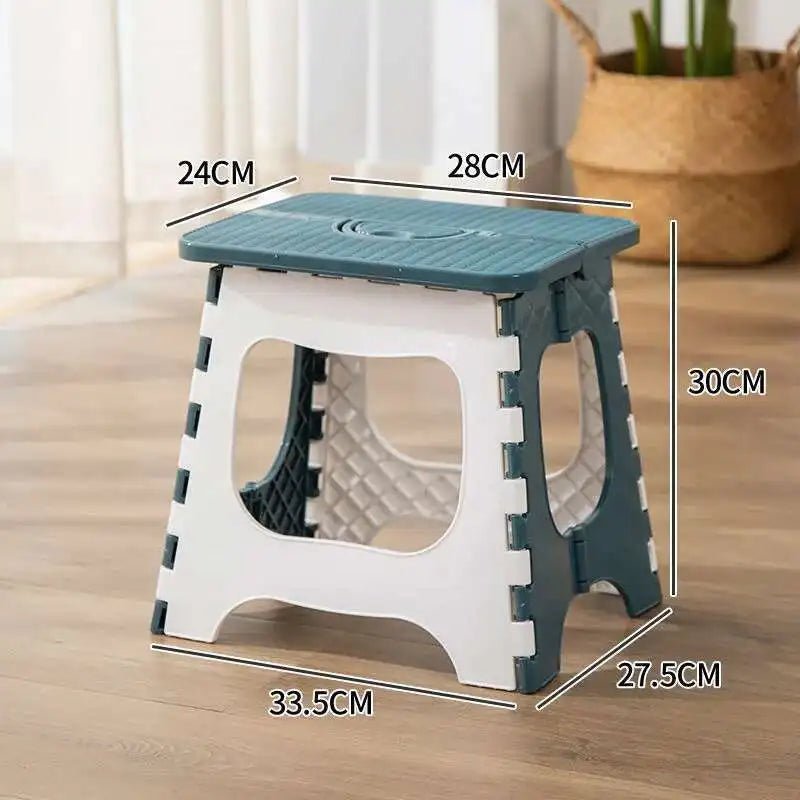 Thickened Plastic Folding Stool Portable Mini Outdoor Seat for Adults & Kids Ideal for Fishing Travel Camping & Home Use ﻿ - Recipeliebe.com