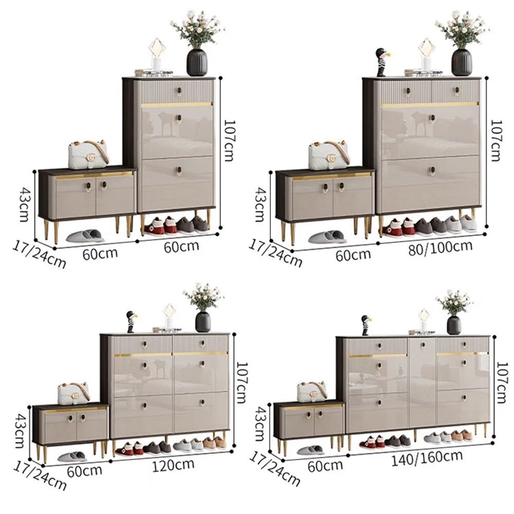 White Drawers Shelf Shoe Rack 3 Layers Narrow Save Space Shoe Cabinet Vertical Entrance Hall Meuble A Chaussures Home Furnitures - Bakesbyemily.com