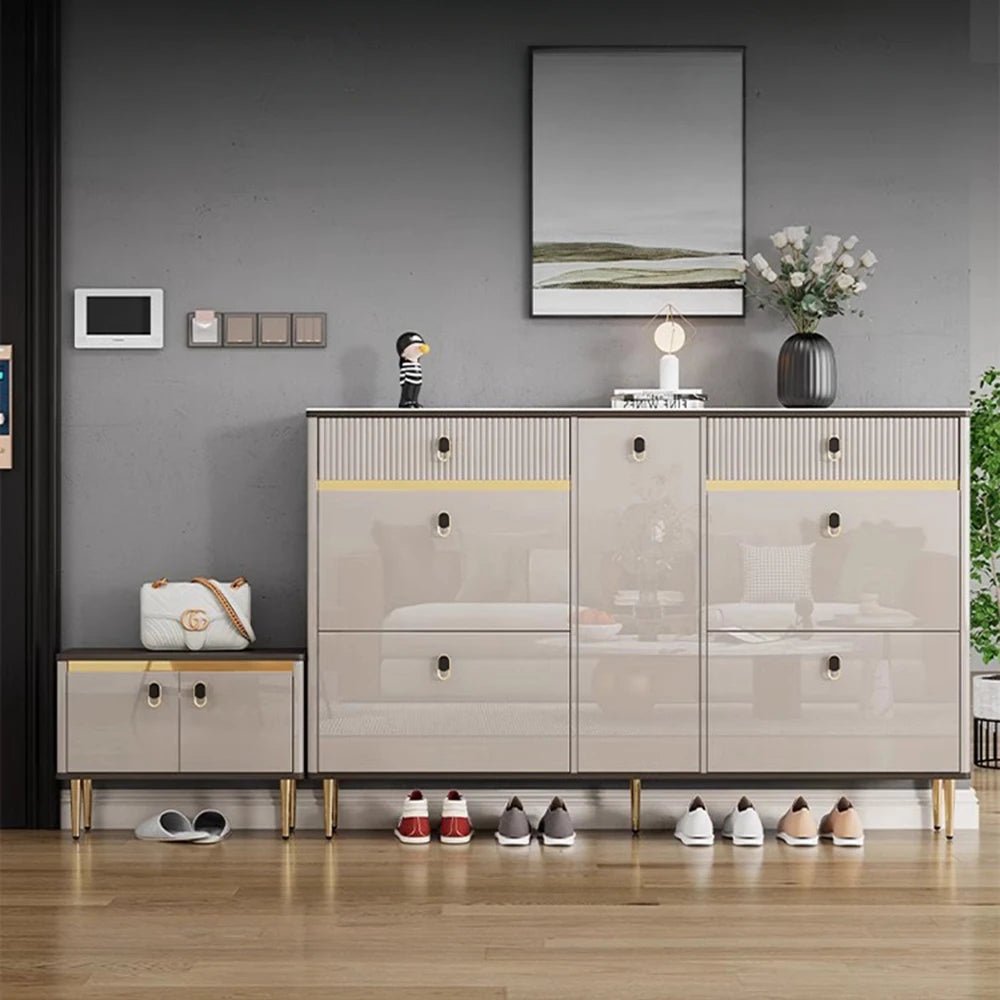 White Drawers Shelf Shoe Rack 3 Layers Narrow Save Space Shoe Cabinet Vertical Entrance Hall Meuble A Chaussures Home Furnitures - Bakesbyemily.com