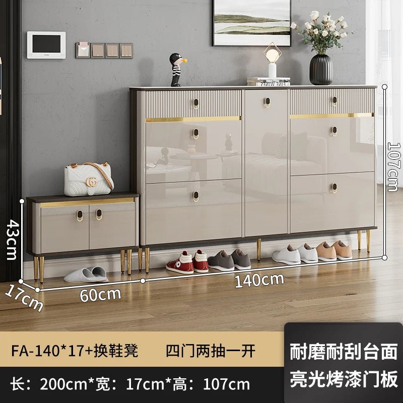 White Drawers Shelf Shoe Rack 3 Layers Narrow Save Space Shoe Cabinet Vertical Entrance Hall Meuble A Chaussures Home Furnitures - Recipeliebe.com