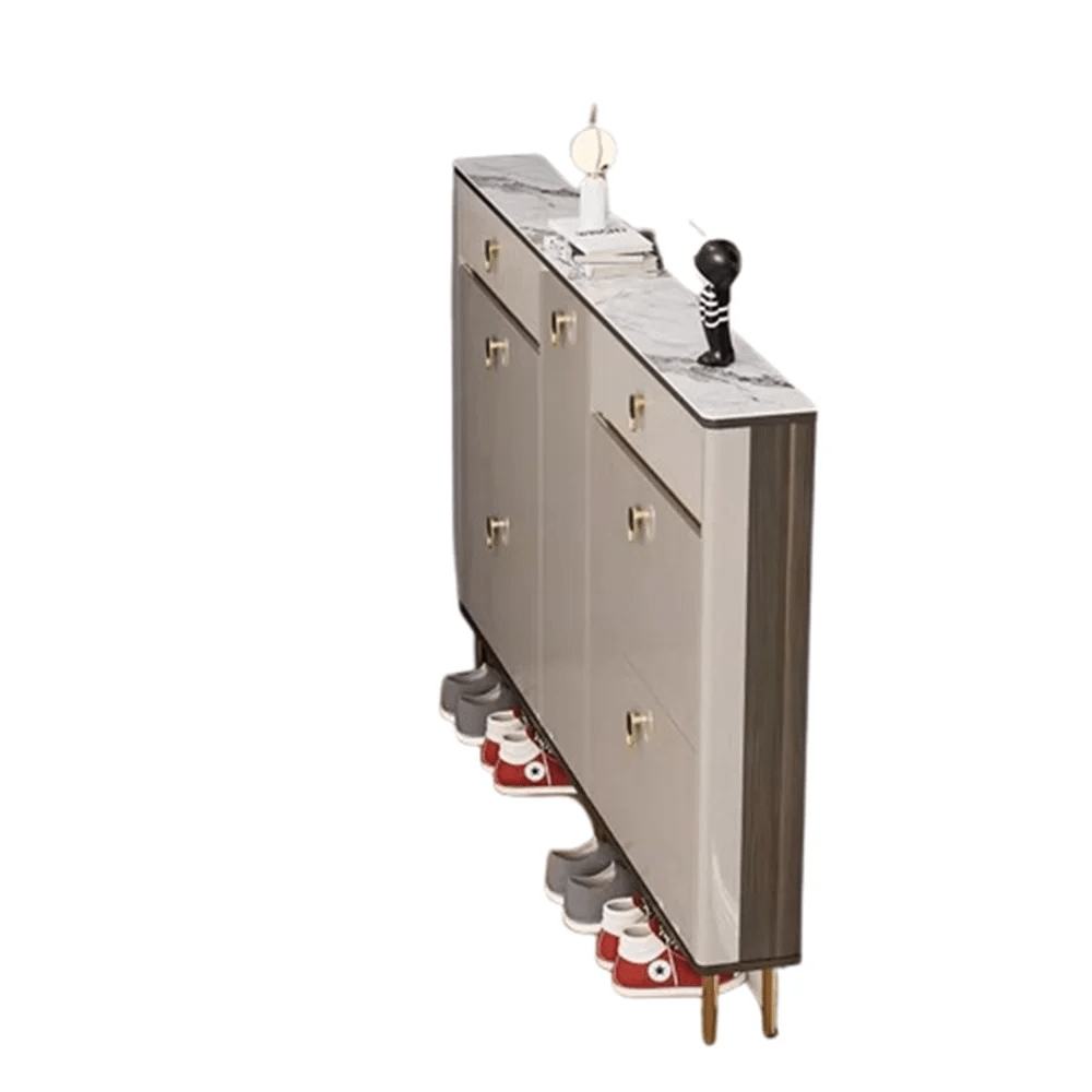 White Drawers Shelf Shoe Rack 3 Layers Narrow Save Space Shoe Cabinet Vertical Entrance Hall Meuble A Chaussures Home Furnitures - Recipeliebe.com